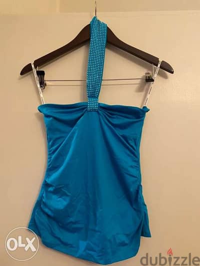 Morgan Paris Turquoise blue top