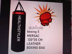 Mersac Health-Styler Leather Boxing Bag Size 5