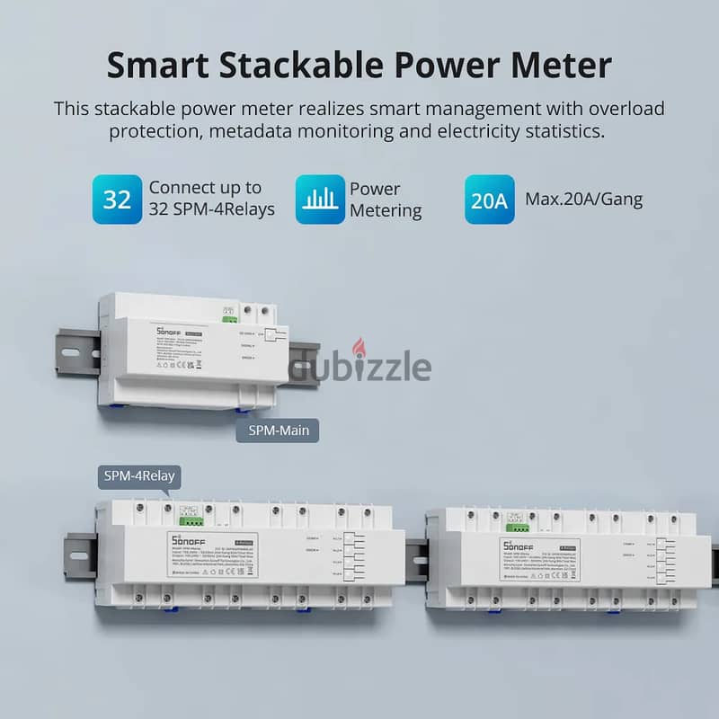 SONOFF Smart Stackable Power Meter SPM SP 4 Relays 1
