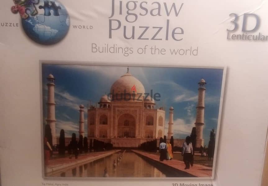 3d lenticular puzzle " Taj mahal india " 1000 pcs73*48cm 1