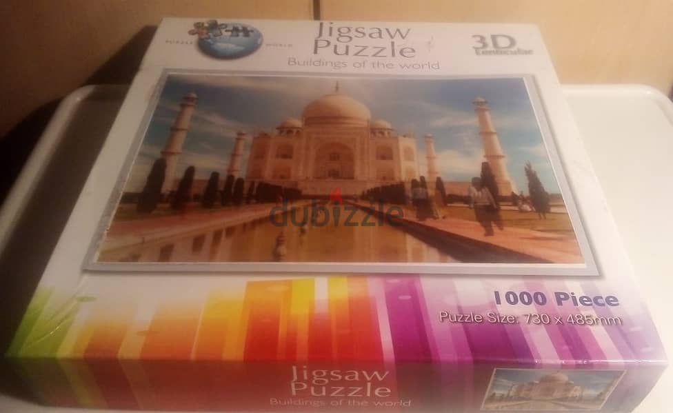 3d lenticular puzzle " Taj mahal india " 1000 pcs73*48cm 2