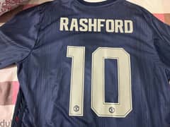 Rashford manchester united blue adidas jersey 0