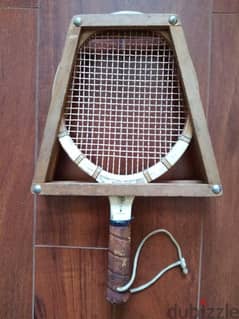 vintage wooden racquet
