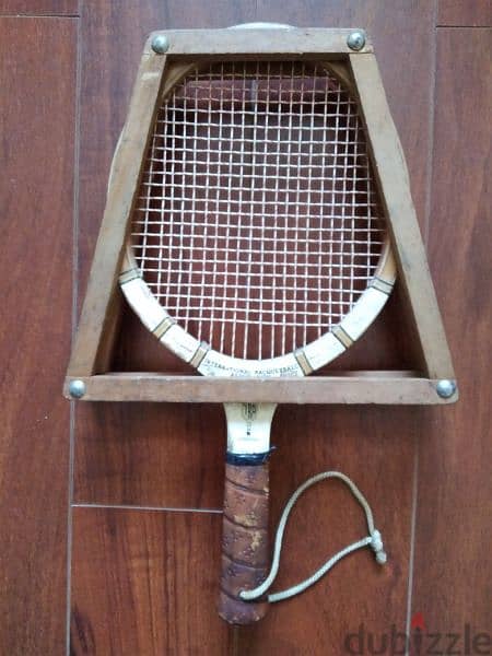vintage wooden racquet 0