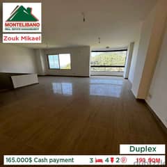 165.000$ Cash payment!!Apartment for sale in Zouk Mikael!!