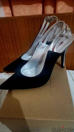 Alec Bianco suede & leather heels shoes new 38/ 39 سكربينة شاموا وجلد 0
