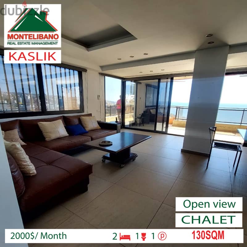 Fully furnished chalet for rent in KASLIK!!! 2