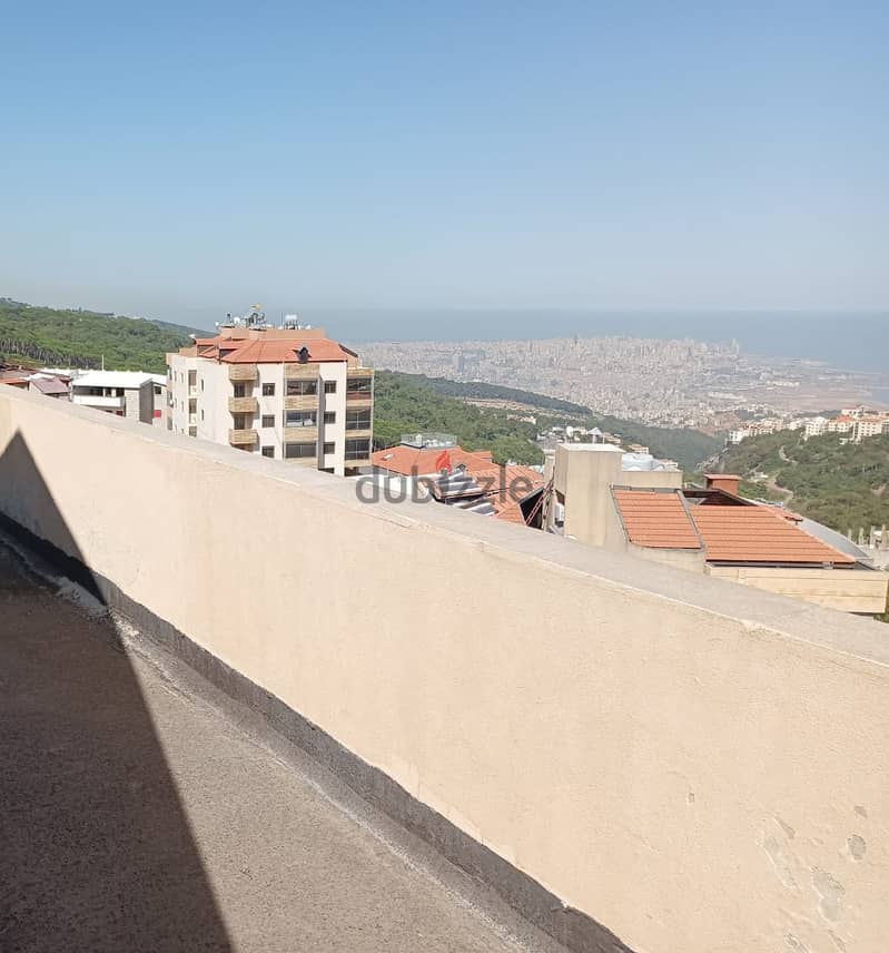 340 m2 duplex +terrace+ mountain/sea view for sale in Jouret El Balout 1