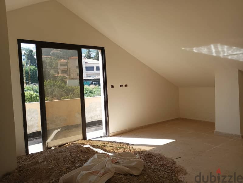 340 m2 duplex +terrace+ mountain/sea view for sale in Jouret El Balout 3