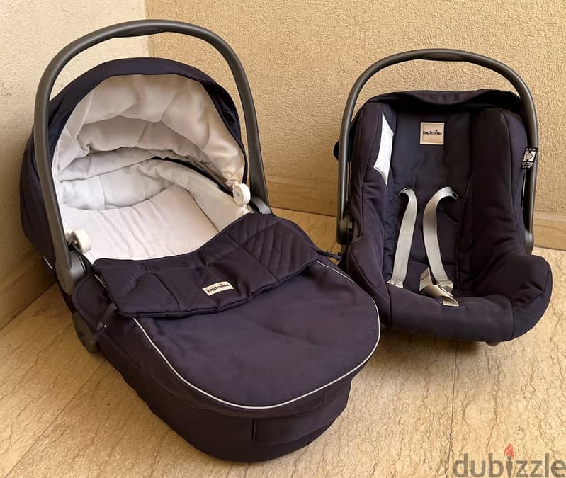 stroller+car seat+porte bebe (Inglesina) 1