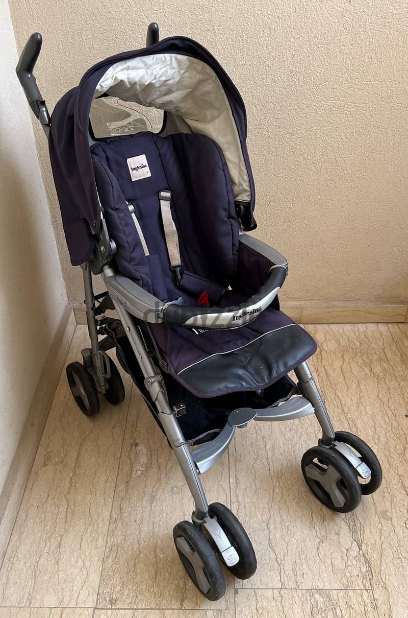 stroller+car seat+porte bebe (Inglesina) 3