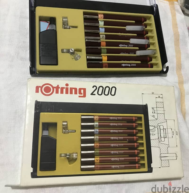 Rotring 2000 - 8 drawing pens 0