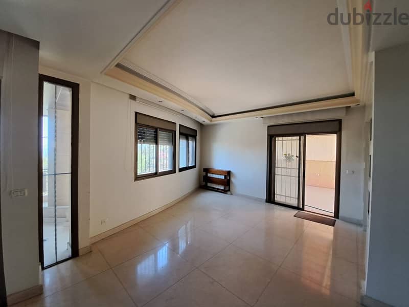 L12418-Decorated Apartment with 200 SQM Terrace For Sale In Bsalim 1