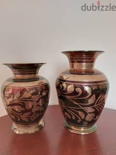 Antique Brass Vases - مزهرية نحاس