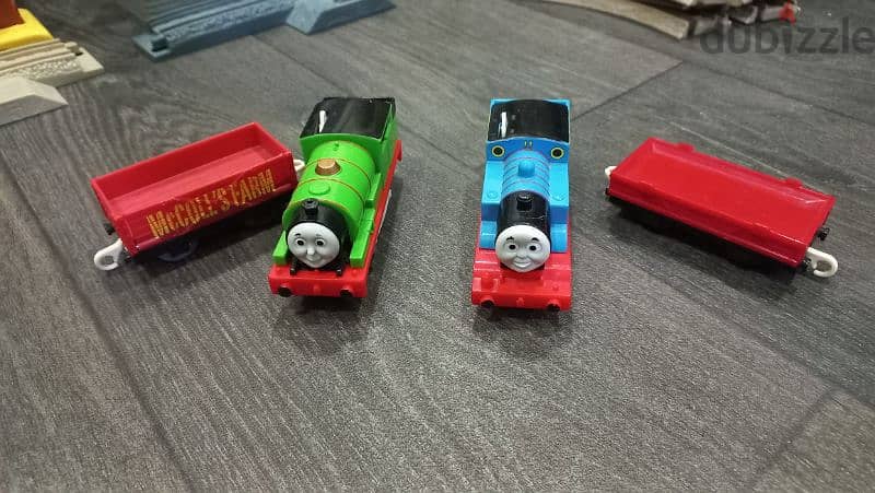 Train game, Thomas(blue) and Percy(Green) the trains circuit 1