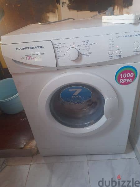 campomatic washing machine 7kg غسالة ٧ كغ حالة جيدة 1