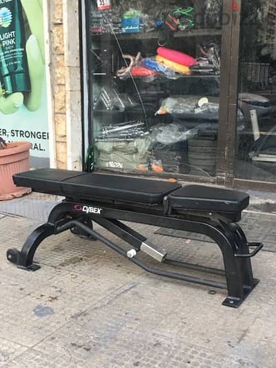 bench adjustable cybex like new we have also all sports equipment