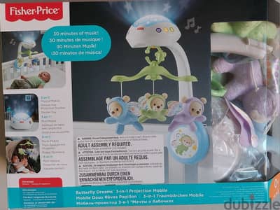 Fisher-Price Butterfly Dreams 3-In-1 Projection Mobile