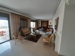 190 SQM Furnished Apartment in Sin El Fil, Metn with City View