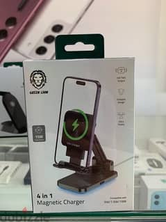 4in1 Magnetic Charger 15w (Green Lion)