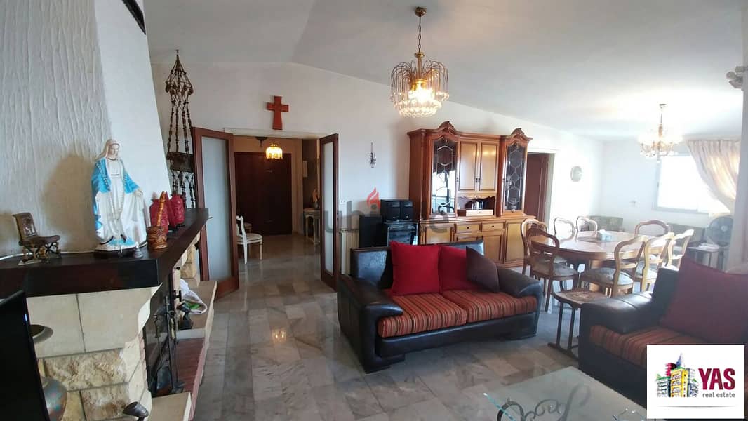 Ballouneh 185m2 | Prime Location | Furnished | Panoramic View | 2