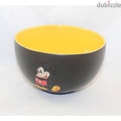 Disneyland Paris Mickey Mouse Black Yellow mug plus bol