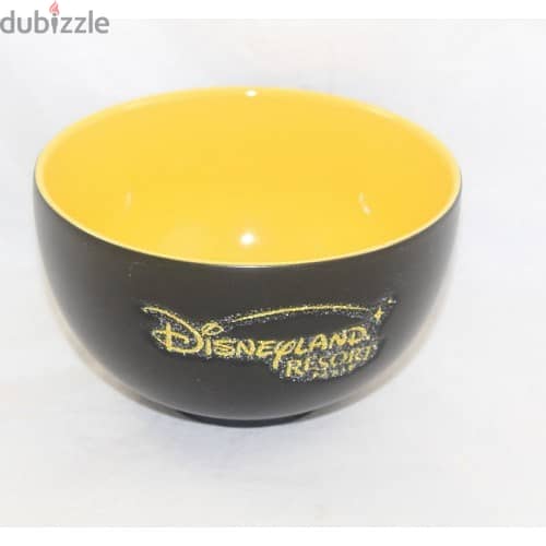 Disneyland Paris Mickey Mouse Black Yellow mug plus bol 4