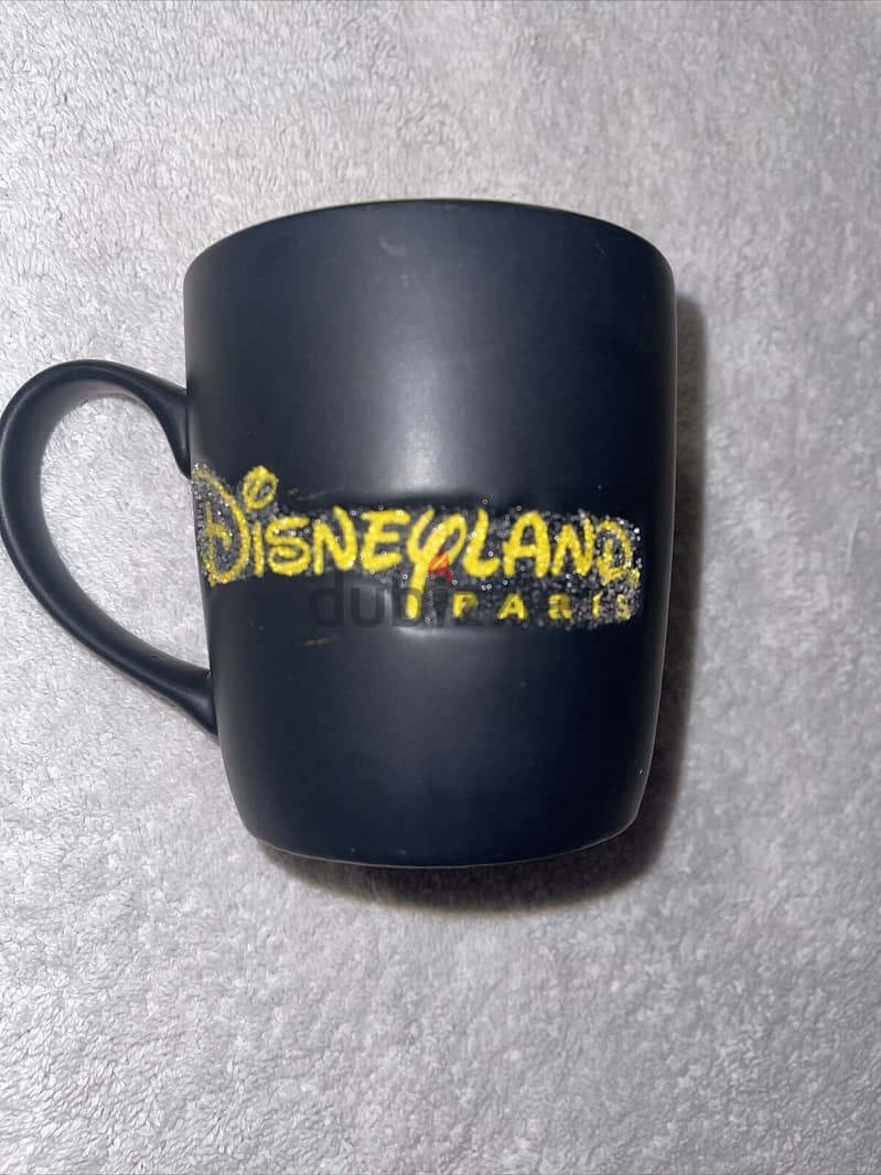 Disneyland Paris Mickey Mouse Black Yellow mug plus bol 5