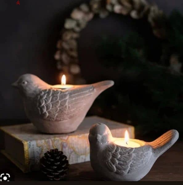Gorgeous candles bird stand for decoration 1