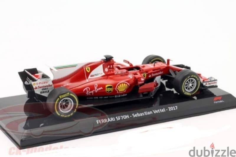 Sebastien Vettel Ferrari SF70H (2017) diecast car model 1:24. 3