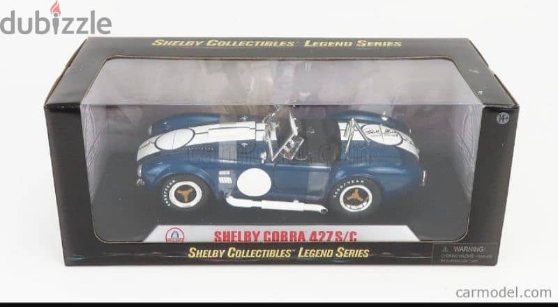 Shelby Cobra 427 diecast car model 1;18. 8