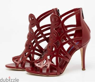 Ralph Lauren Collection 609$ Leather Cut-Out Sandals Size 39(38)