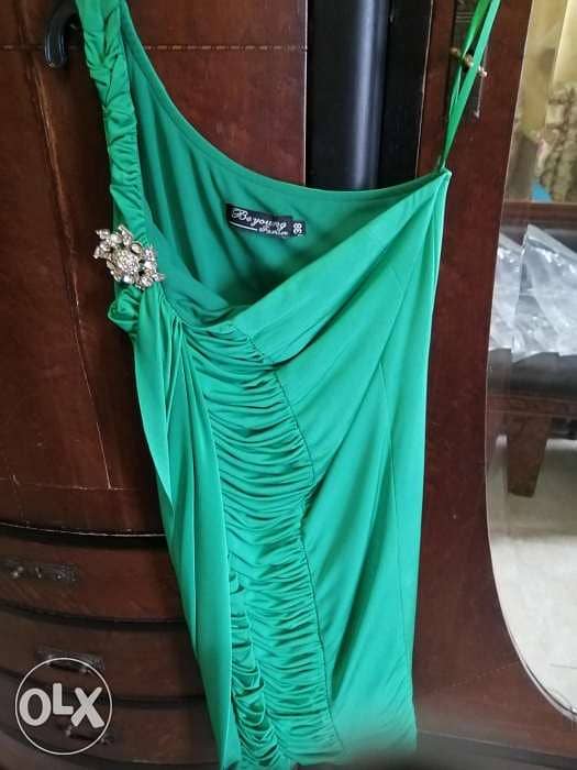 Green dress size S 1