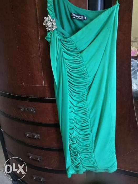 Green dress size S 3