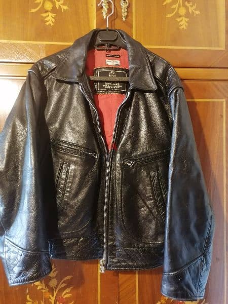 vintage French leather jacket 0