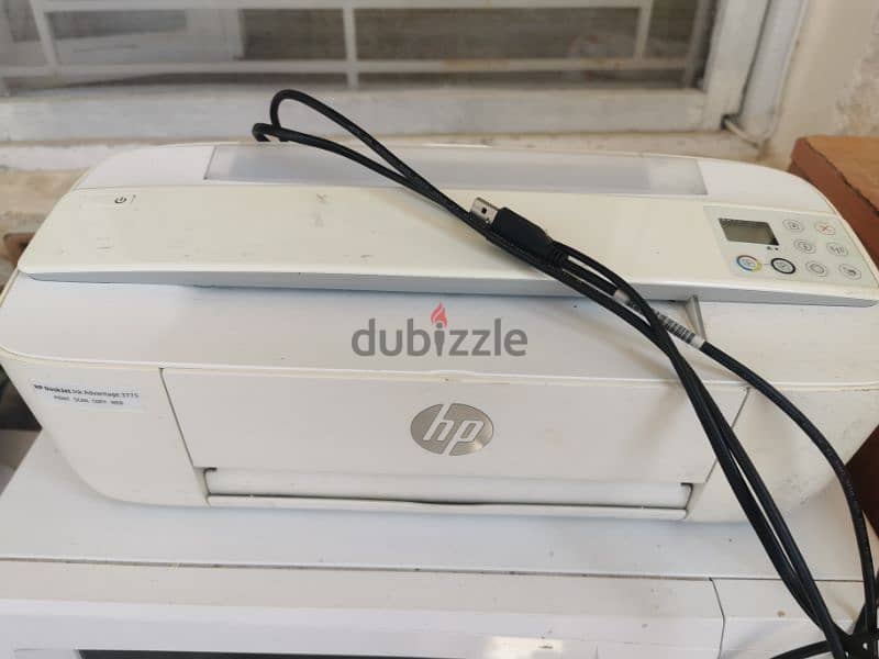 Printer HP DJ3775 barely used twice , almost new 1