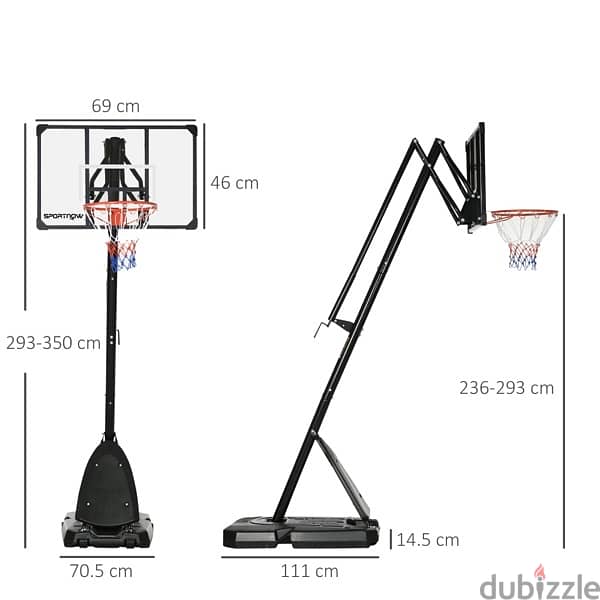 Dunk Master S024 Portable Basketball System 6