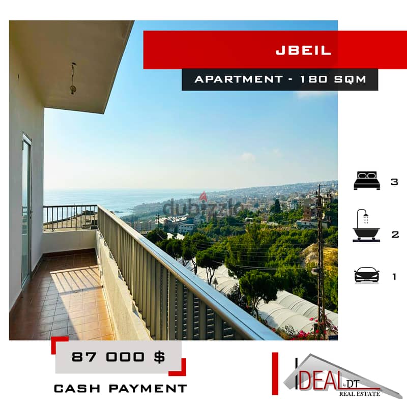 Apartment for sale in jbeil 180 SQM REF#MC54093 0