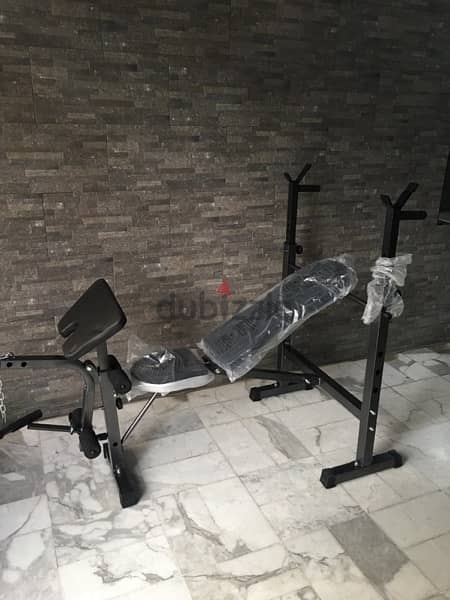 very special offer bench adjustable with legs and biceps new in box 2