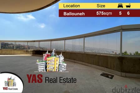 Ballouneh 575m2 | FLAT | Panoramic View | Mint Condition |