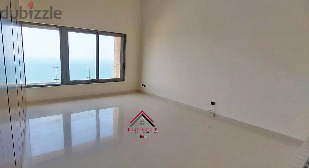 Pool & Gym ! Stunning Direct Sea View Apartment for sale in Rawche 9