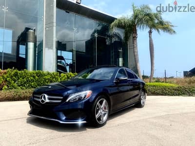 Mercedes C300 2015 AMG line 100% Clean Carfax