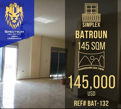 Batroun Prime (145Sq) With Panoramic View, (BAT-132)