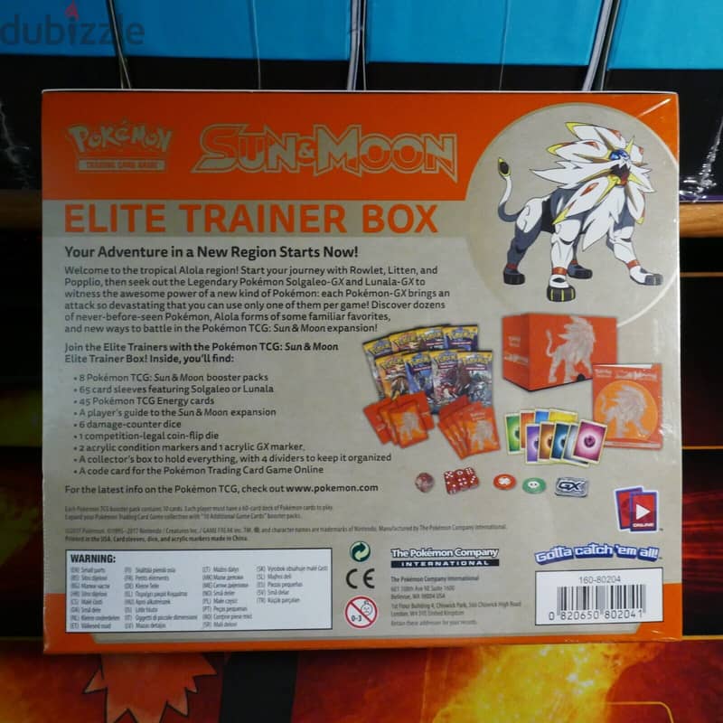 Pokemon Alola Solgaleo Collection Box (New Sealed)