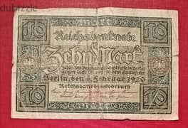 1920 Germany 10 Mark