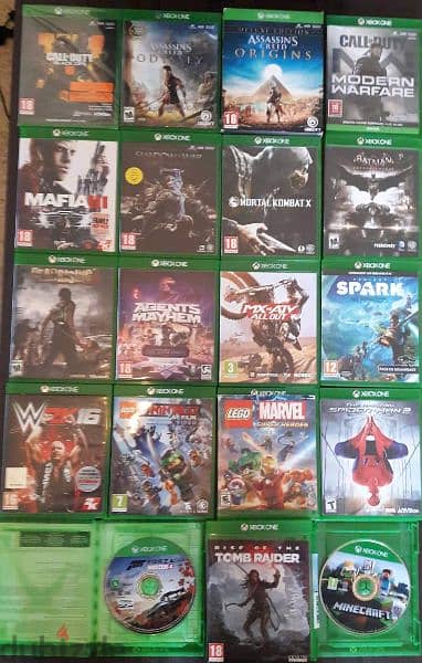 Giant collection of used games Xbox one for sale only 1