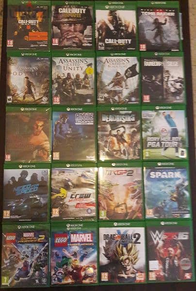 Giant collection of used games Xbox one for sale only 2