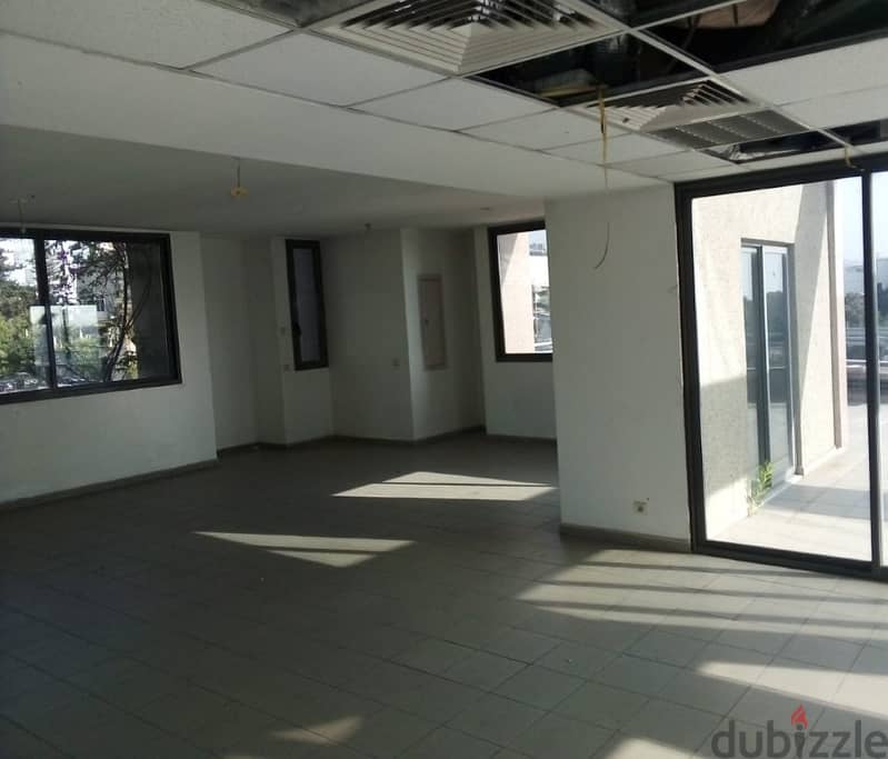 275 Sqm + Terrace | Showroom For Rent In Hazmieh 1