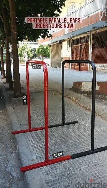 Portable parallel bars 90cm - calisthenics