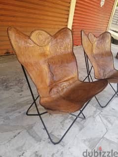 arm chairs genuine leather bufallo original england 0